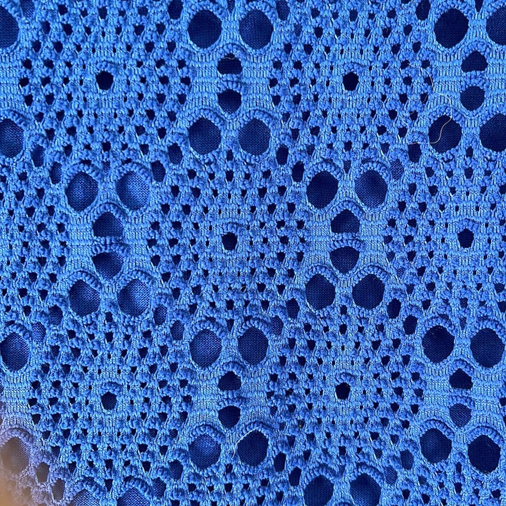 Banana Republic Crochet Zipper Top 0P Royal blue - Picture 2 of 9